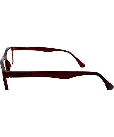 TBOC Reading Glasses +4.00 for Men & Women - Stylish Brown Frames | Ideal for PC & Mobile Use | Presbyopia Aid (1 Pack) - Buy Online on SooperMarket.com