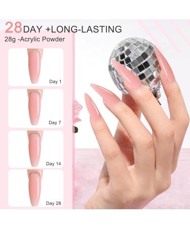 28g Acrylic Nail Powder Set for French Manicure - White, Clear, Black, Nude | HJ-NAP017 (No.12) - Buy Online on SooperMarket.com