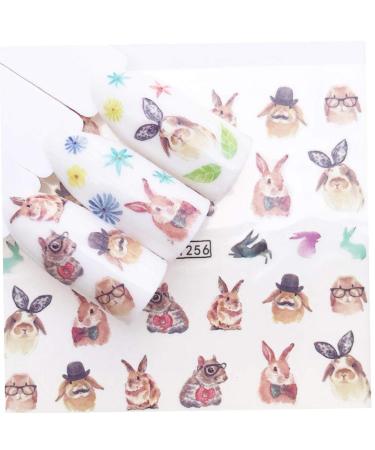 Girls' Rabbit Designs Cat Designs Nail Sticker Water Transfer Nail Art Decals