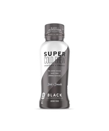 Super Coffee Cold Brew Original 12 Fl Oz | 0g Sugar 0 Calories | Vegan Dairy Free Gluten Free | Pack of 12 - Buy Online on SooperMarket.com