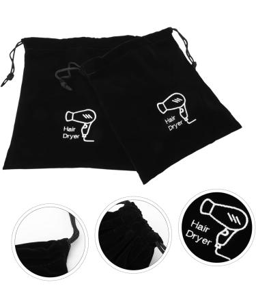 FOYTOKI 10 Pcs Storage Bag Cotton Hair Dryer Bag Hair Dryer Bags Storage Organizer Flocking Cloth Black - Buy Online on SooperMarket.com