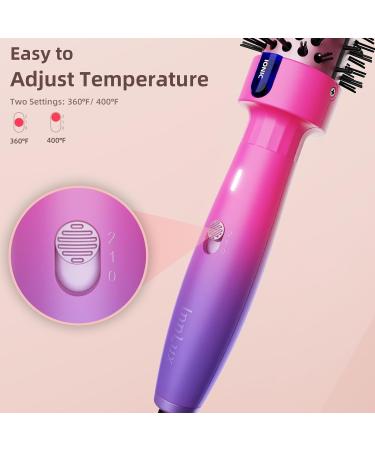 Buy Thermal Brush Blowout - Heated Round & Curling Brush Adjustable TEM Settings Purple - Fast International Shipping - Buy Online on SooperMarket.com