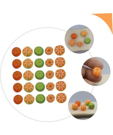 Vaguelly 100 Pcs Artificial Orange Miniature Fruits Fake Orange Mini Decor Faux Oranges Miniature Accessories Decorative Fruit Jewlery Ornament Mini Charms Resin 3d Food Bracelet - Buy Online on SooperMarket.com