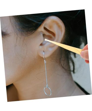 Healifty 2 Pcs Wood Croissant Ear Pick Set - Ear Cleaning Tools for Travel, Earwax Removal Tool with Ear Plugs and Grip - Light Yellow 11.5x1.2x0.3cm - Buy Online on SooperMarket.com