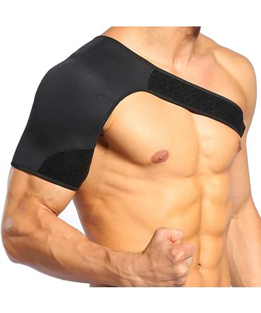 Left Shoulder Support Brace Recovery Shoulder Stability Brace Support Wrap AC Joint Rotator Cuff Brace for Men and Women
