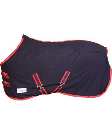 Buy RL24 Sweat Rug BASICLINE - Breathable Fleece Blanket with Cross Strap for Horses | Night Blue 95cm | International Shipping - Buy Online on SooperMarket.com