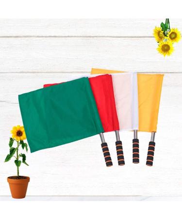 BESPORTBLE Sports Referee Flags Set - Stainless Steel Pole Stick - 4pcs - Buy Online on SooperMarket.com