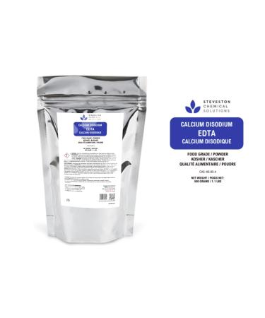 Calcium Disodium EDTA - FCC/Food Grade - Kosher/Halal - 500 Grams / 1.1 lbs - Buy Online on SooperMarket.com