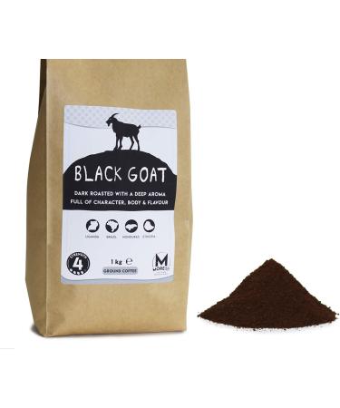 Moreish Black Goat - Dark Roast Ground Coffee 1kg | Filter/Cafetiere Grind - Buy Online on SooperMarket.com
