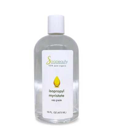 ISOPROPYL MYRISTATE Cosmetic Grade for Soap Making  Fragrances  Shampoo  Creams & Lotion  Makeup & Adhesive Remover  Antiperspirants & Deodorants | Sizes 2OZ to 7 LBS | (16 OZ) 1 Pound (Pack of 1)
