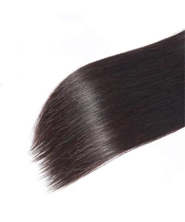 GJBXP 12-inch Straight Wave Natural Black Real Human Hair Bundle Extensions - Pre Plucked Malaysian Remy Wigs for Black Women - Buy Online on SooperMarket.com