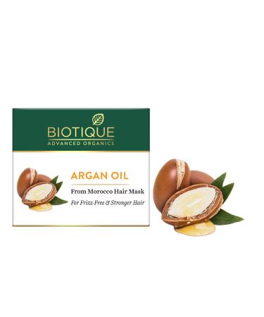 Biotique Argan Oil Hair Mask 175g - Frizz-Free & Stronger Hair | Moroccan Formula - Buy Online on SooperMarket.com