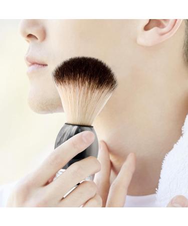 Gralara Hairdressing Razor Brush - Handmade Shaving Brush for Men | Portable Beard Brush with Alloy Resin Handle | International Shipping - Buy Online on SooperMarket.com