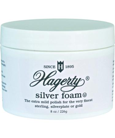 Hagerty Silver Foam Polish Tarnish Unscented Jar 7 Oz