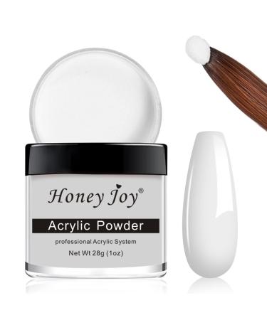 28g/box Acrylic Powder Professional White Clear Black Nude Acrylic Nail French Manicure Powder for Nail Extension Acrylic Nail System HJ-NAP016 (White)