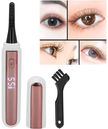 Verdant Touch Eyelash Curling Brush Electric Eyelash Curler USB Rechargeable Heated Perm with 4 Level Temp LCD Display for Women - Buy Online on SooperMarket.com