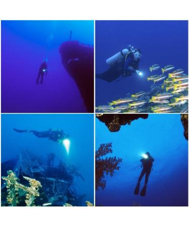 Eecoo Diving Flashlight | 18000 Lumen IPX8 Waterproof Torch for Scuba Dive | 500M Range, 7 Modes | Underwater LED Flashlight for Outdoor Water Sports - Buy Online on SooperMarket.com