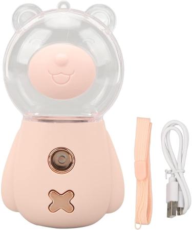 Nano Sprayer Cute Shape DC5V 300ML Moisturizing Skin Nano Mister Handheld 3 Minute Timing with Lanyard for Office Pink - Buy Online on SooperMarket.com