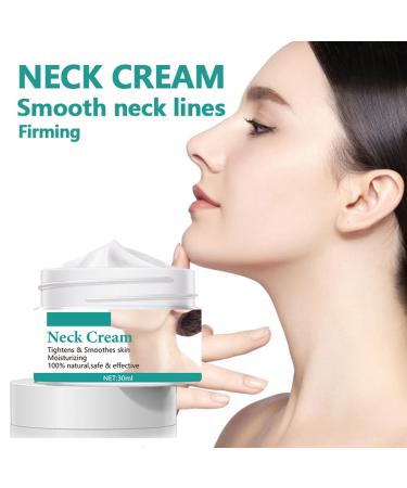 Firming & Tightening Neck Cream - Anti-Aging Moisturizer for Wrinkles & Fine Lines | Organic Aloe Vera Coconut Oil & Retinol - All Skin Types - Buy Online on SooperMarket.com