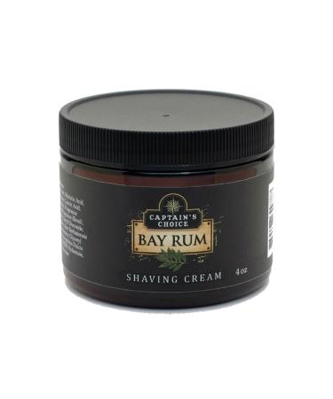 Captain's Choice Bay Rum Shaving Cream 4 Oz