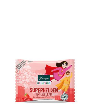 Naturkind bubble bath superheroes strawberry scent with almond oil bubbles for up to 10 minutes 80g (1 piece)