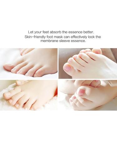 Joyeee Foot Peel Mask for Hard Skin 4 Pairs Exfoliating Foot Peeling Mask Foot Peel Socks for Removes Calluses and Hard Skin Foot Care For Men and Women B#4 Pairs - Buy Online on SooperMarket.com