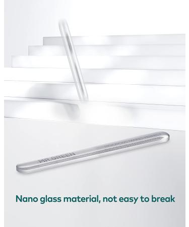 Glass Nail File Upgraded Glass Nano Nail File Bilateral Glass Nail File Glass Nail File for Natural Nails Washable Nail File - Buy Online on SooperMarket.com