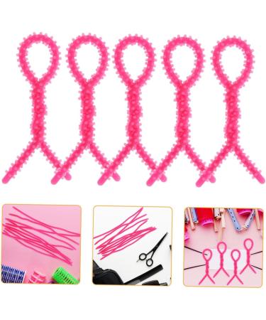 PLAFOPE 20pcs Perm Tools Curling Wand Hair Curler Hair Rollers Crimper Hair Tool Perm Rods Rosy - Buy Online on SooperMarket.com