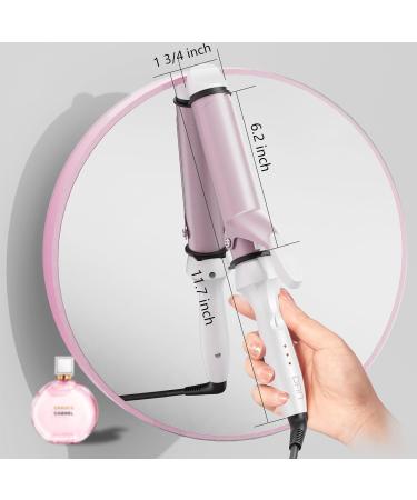 DAN Curling Iron - 1 1/4 Inch Long Barrel Dual Voltage Hair Curling Iron for Travel - Perfect Curls White - Buy Online on SooperMarket.com