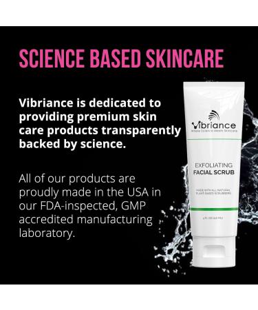 Vibriance Ultra-Gentle Exfoliating Facial Scrub and Cleanser, 4 fl oz - Unclogs Pores, Renews Skin | Sulfate-free, Paraben-free - Buy Online on SooperMarket.com