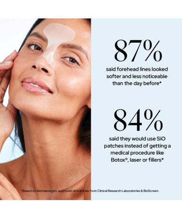 SiO Beauty Mid-Brow Forehead Anti-Wrinkle Patch - Overnight Silicone Patch for Furrows, Expression Lines, and 11s - Buy Online on SooperMarket.com