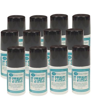 Ames Walker AW It Stays Body Adhesive 2 oz. - Wig-Bra-Hosiery Glue (3 Bottles) - Buy Online on SooperMarket.com