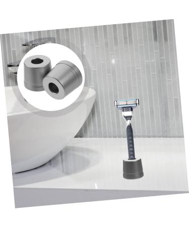 Angoily Universal Razor Rack & Shaving Brush Holder - Premium Aluminum Double Shaver Stand for Men - Ideal for Home & Shower - Buy Online on SooperMarket.com