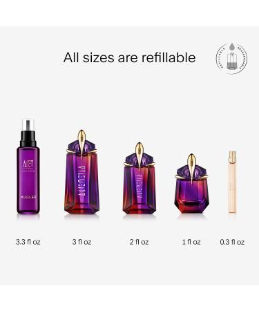 MUGLER Alien Hypersense - Eau de Parfum - Women's Fragrance - Floral & Woody - With Green Mandarin Pear Accord Jasmine & Cashmere - Long Lasting Perfume 3 Fl Oz (Pack of 1) - Buy Online on SooperMarket.com
