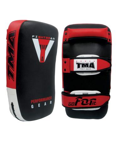 TMA Muay Thai Pad for Training, Curved Kickboxing Kicking Strike Shield, Coaching Kick Boxing, MMA, Martial Arts, Karate, Taekwondo, Punching, Foot, Knee and Elbow Target (1 Pcs Sold AS Single)