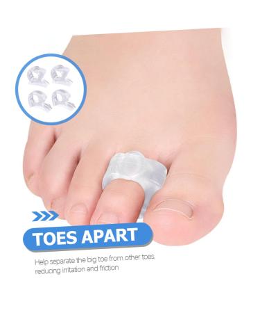 Silicone Gel Thumb Spica Splint Set | Orthopedic Bunion Nursing Clip Board | Foot Separator for Men and Women - 4 Pairs - Buy Online on SooperMarket.com