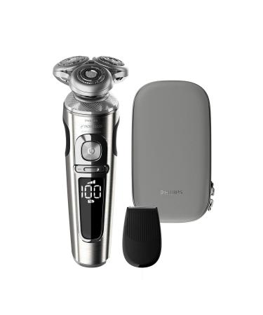 Philips Norelco Shaver 9000 Prestige, Rechargeable Wet or Dry Electric Shaver with Trimmer Attachment and Premium Case, SP9820/87 S9000 Prestige