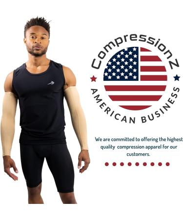 CompressionZ UV Protection Arm Sleeves - Nude XL (Men & Women) - Buy Online on SooperMarket.com