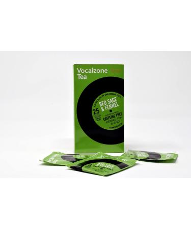 Vocalzone Tea for Throat & Voice Care - Red Sage & Fennel. Caffeine Free Herbal Tea Blend. 25 Tea Bags. Contains Liquorice Root - Buy Online on SooperMarket.com