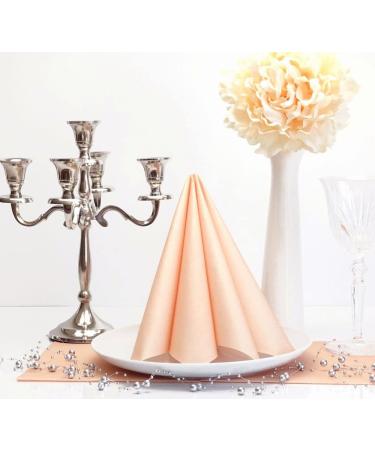 50 APARTina Fabric-Like Airlaid Napkins - Bleached Apricot 40x40 cm | Premium Quality for Elegant Dining | International Shipping - Buy Online on SooperMarket.com