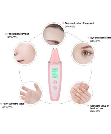 Skin Tester Facial Skin Moisture Oil Analysis Test Pen Digital Skin Detector Pen with LCD Display Skin Care Device for Home (Pink) - Buy Online on SooperMarket.com