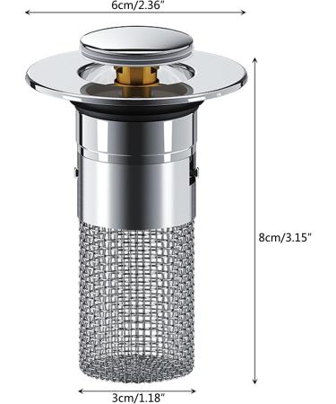 Efficient & Sink Strainer Convenient & Sink Plug Installs Keep Your Drain Clear With Ease Sink Plug - Buy Online on SooperMarket.com