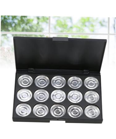 Angoily 15 Eyeshadow Empty Cosmetic Case Empty Makeup Eye Shadow Box Concealer Travel Aluminum Plate - Buy Online on SooperMarket.com