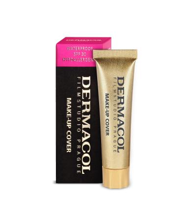 Dermacol - Full Coverage Foundation 13G Liquid Makeup Matte Foundation with SPF 30 waterproof foundation for oily skin acne & dark circles long -lasting makeup products shade - 218 13 g (1 Pack) 218
