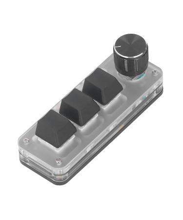 3-key Keyboard Widely Used ABS Multi-function Programmable Mini Keyboard Blue Switch with Button for Games - Buy Online on SooperMarket.com