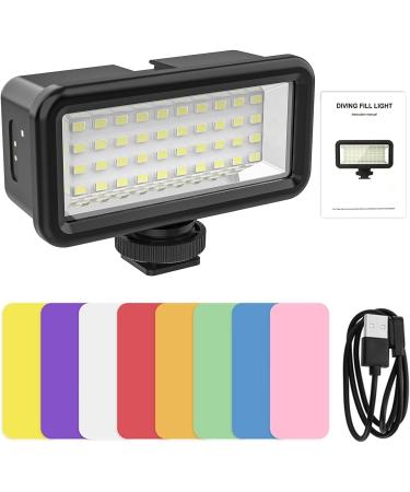 FitStill Underwater Dive Light - 40 LED High Power Video Light 131ft Waterproof - For GoPro, Canon, Nikon, Pentax, Panasonic, Samsung Cameras - Buy Online on SooperMarket.com