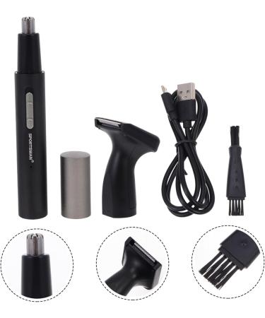 Beavorty Electric Nose Hair Trimmer for Men - Compact 1pc Face Shaver | Best Men's Electric Razors (Black 13x1.6cm) - International Shipping - Buy Online on SooperMarket.com