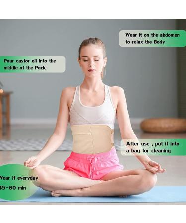 Reusable Castor Oil Packaging Wrap | Washable & Leak-Preventing | Adjustable & Skin Colors | Designed by Naturopathic Doctor - Buy Online on SooperMarket.com