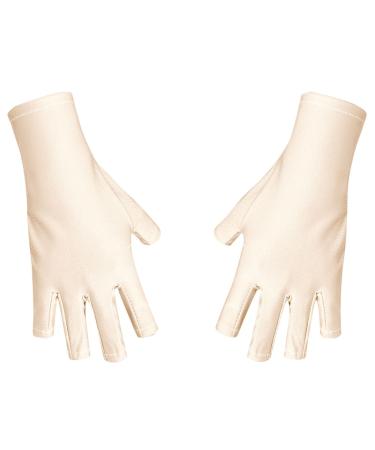 Vipomkowa Nail Machine Special Gloves For Nail Salon Baking Lamp Heat Insulation Sun Breathable Nail Leakage Gloves Nail Stand Holder A B