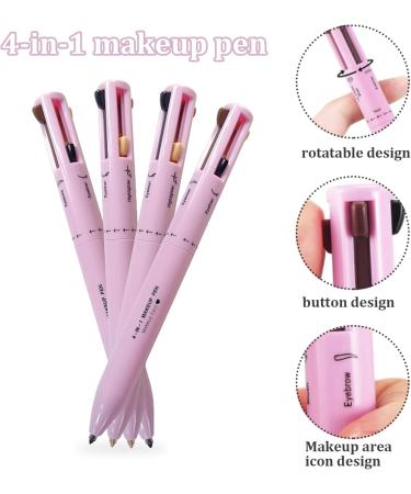 4 in 1 Makeup Pen Multifunctional Makeup Pencil from Eyeliner Lip Liner Brow Pencil and Highlighter Easy-to-Apply & Compact Makeup Accessories Style 2 - Buy Online on SooperMarket.com